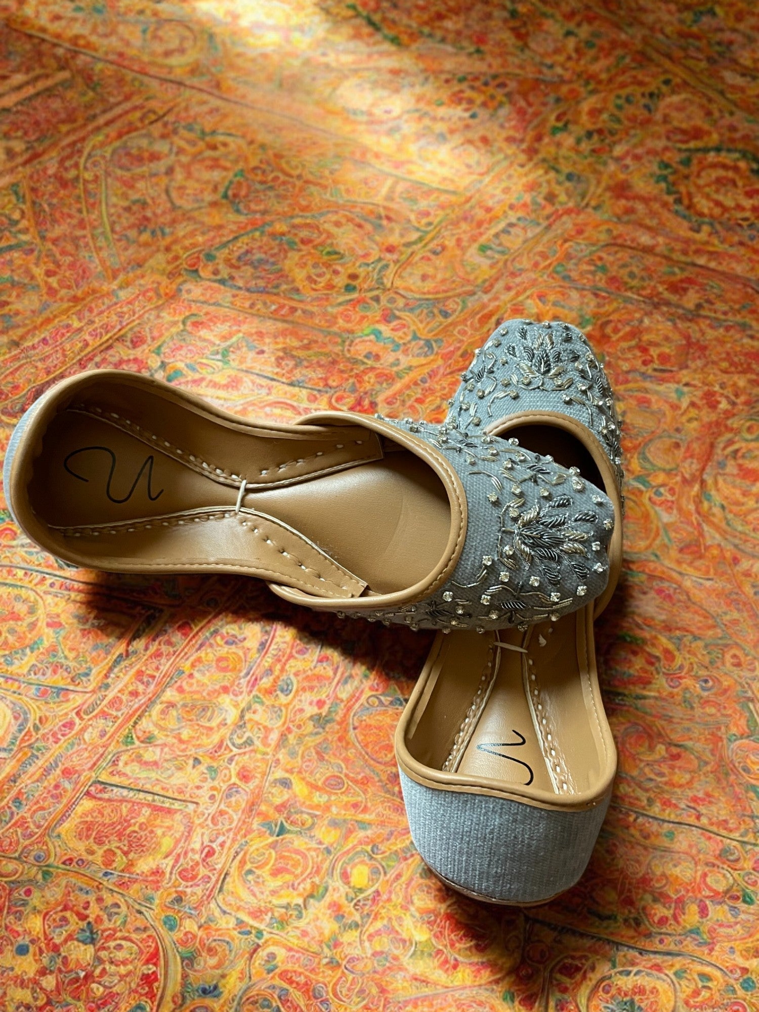 grey Pakistani Shoes