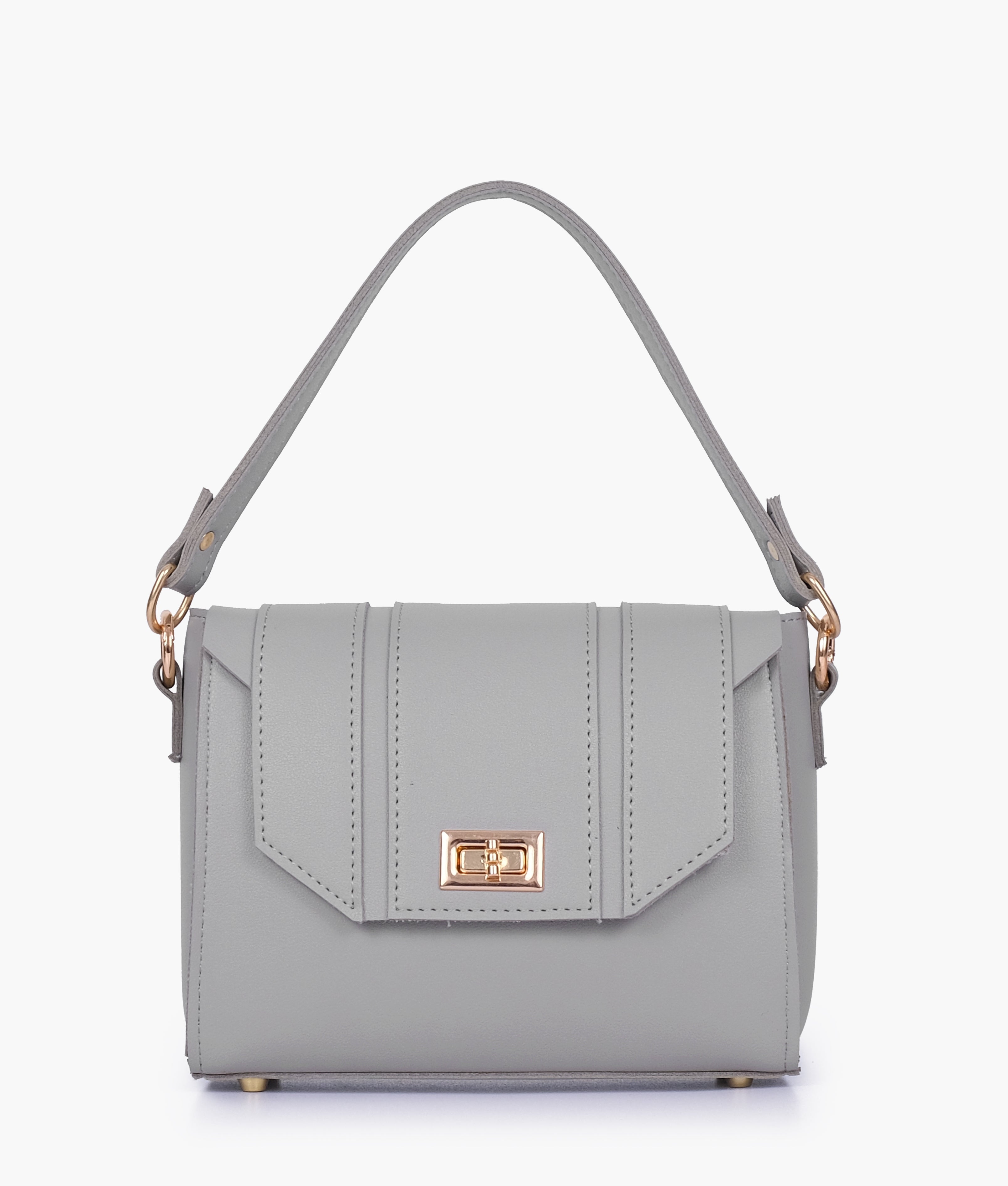 RTW Creation - Grey compact top-handle cross-body bag