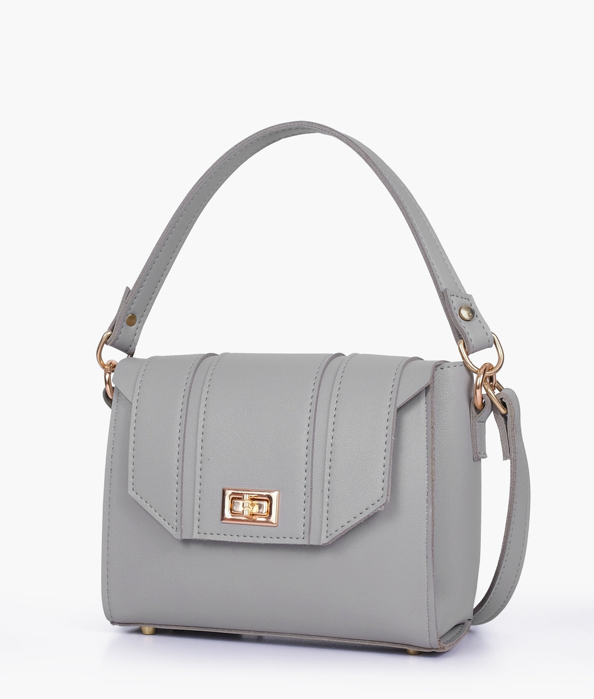 RTW Creation - Grey compact top-handle cross-body bag