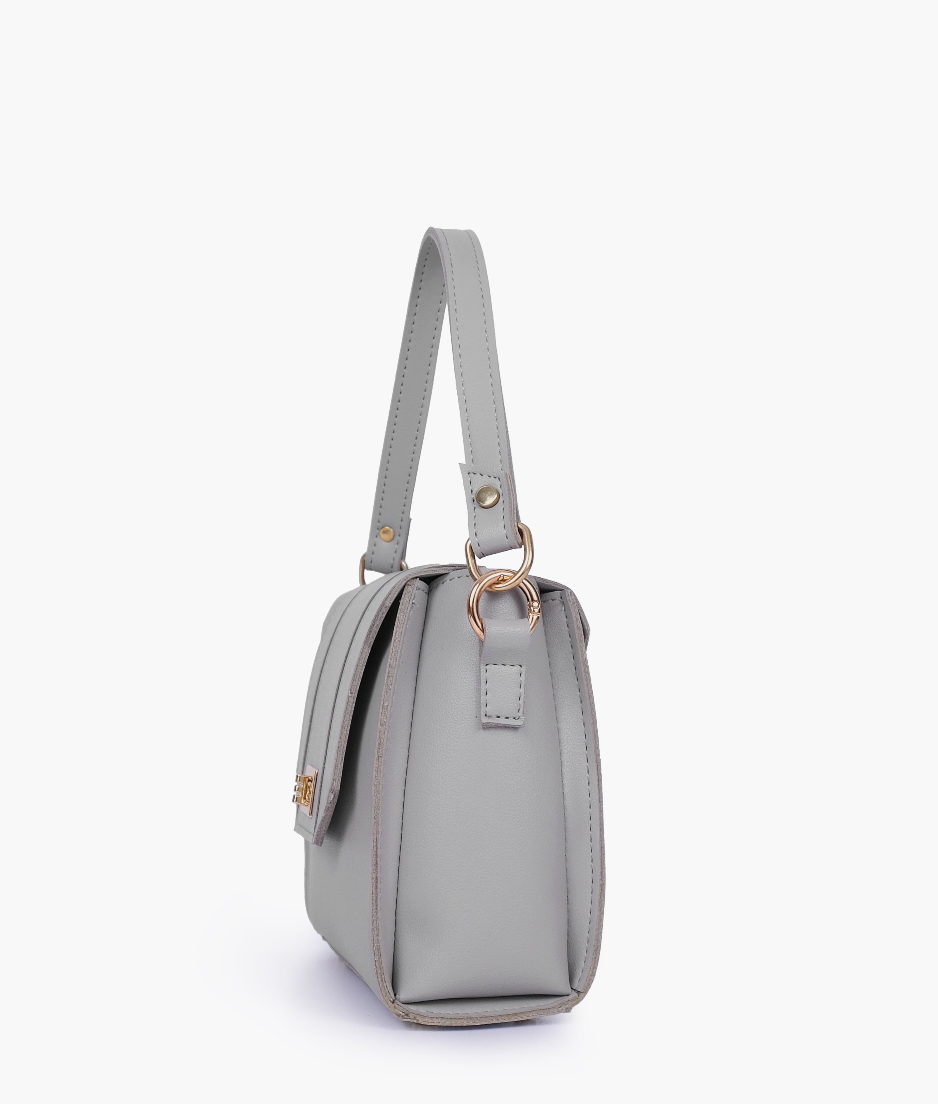 RTW Creation - Grey compact top-handle cross-body bag