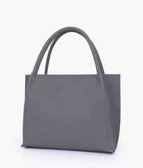 RTW Creation - Grey mocha suede tote bag
