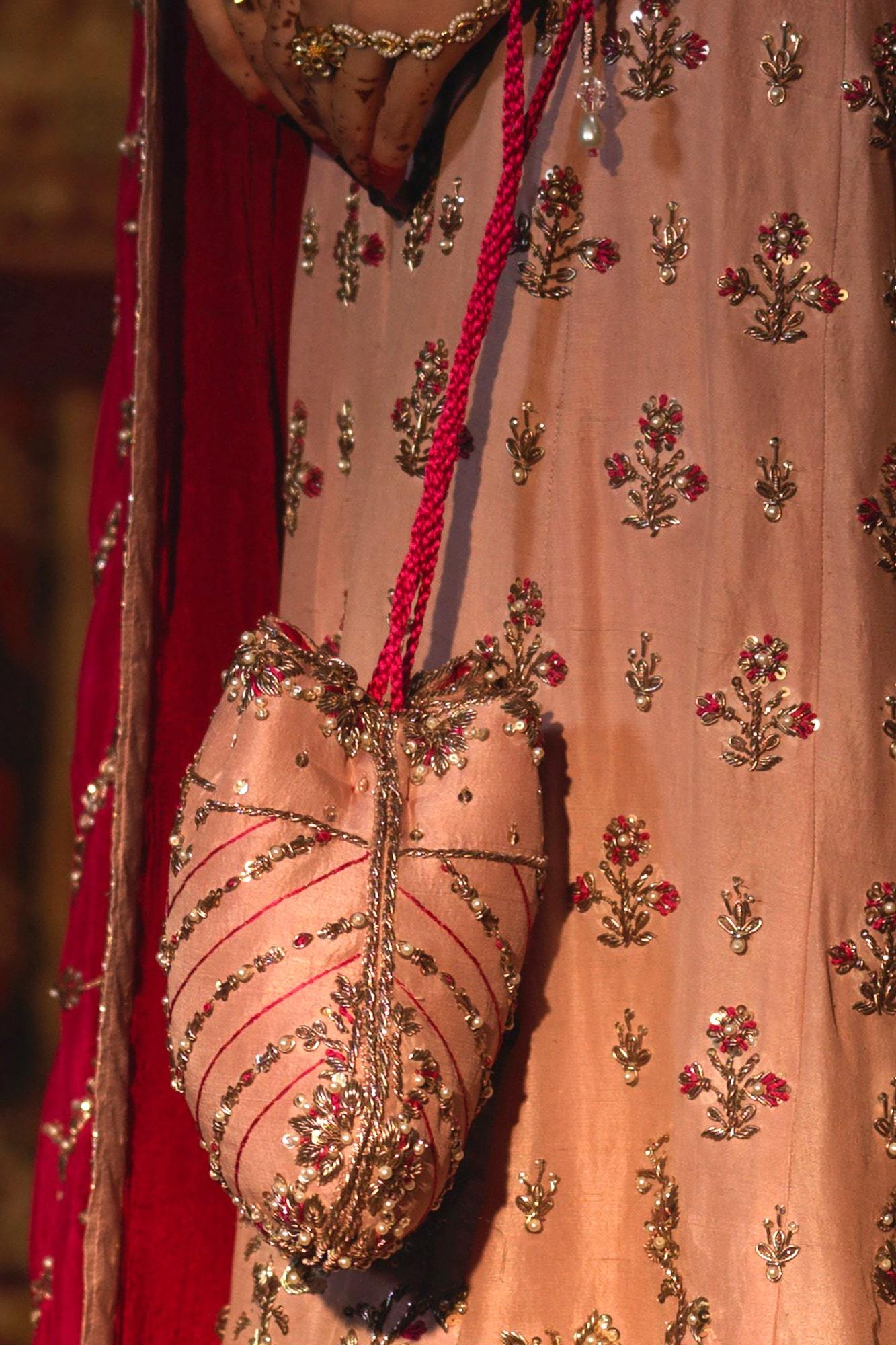 Bridal Pouch By Zaaviay Unstitched Gul E Rana Pouch
