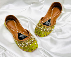 Halfnawabi Mehndi Green - Khussa Master