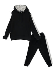 Little Bundles Stitched Kids Suit-Shadow Hoodie Set