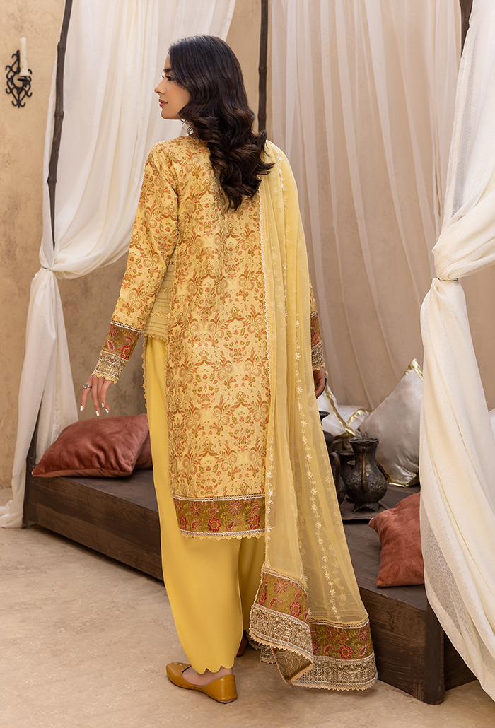 Ishq By Humdum Unstitched 3 Piece Emb Jacquard Collection'2024-IS-02