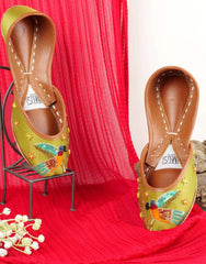 Mgs Style Khussa Collection-Verdurous Parakeet