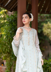 Gulaal By Al Harir Stitched 3 Piece Formals Suit-AH006-Gulaal-MGreen