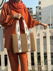 real look of tote bag Chloe style with fineur branding for girls Pakistan