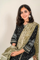 Tng By Md Stole Collection-Forest Stole (Green)