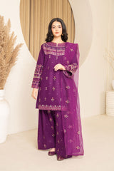 Tiraz Stitched 3 Piece Summer Suit-Ufaq
