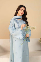 Tiraz Stitched 3 Piece Summer Suit-Elara