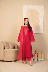 Tiraz Stitched 3 Piece Summer Suit-Aanara