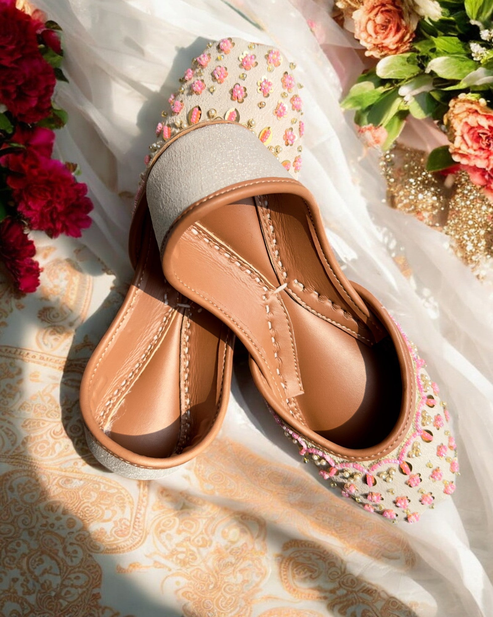 ivory Khussa Shoes