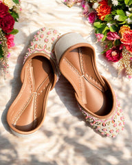ivory handmade flats