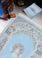 Hijab Ul Hareem Premium jacard  Safri Prayer Mat | With Bag