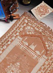 Hijab Ul Hareem Premium jacard  Safri Prayer Mat|| With Bag