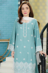 Urban Cut 2 Piece Cotton Dobby Chikankaari Embroidered Suit