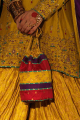 Bridal Pouch By Zaaviay Unstitched Kasturi Pouch