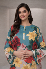 MG Casuals by Madiha Gohar Stitched Summer Collection'2026-Lala Land - 2pc Printed Coord set