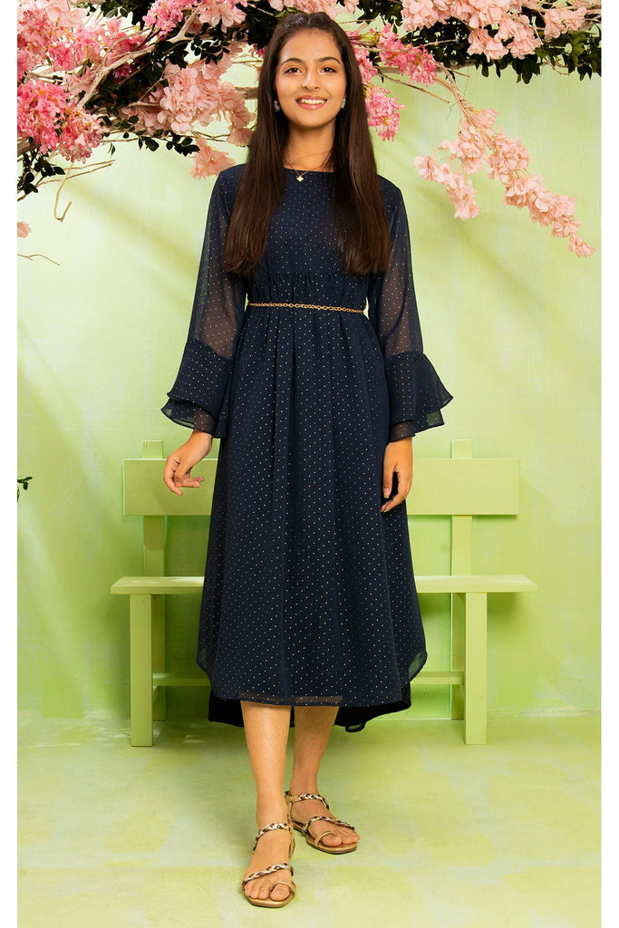 Printed Georgette Full Length Dress