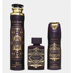 Lattafa-Badee Al Oud Amethyst Gift Set(A/F 300Ml+ Deo 200Ml+ 100Ml) Gift Set