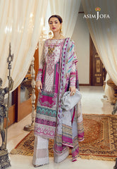 Asim Jofa Luxury Lawn Ajrl-14 Embroidered Lawn 3 Pcs