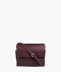 RTW Creation - Burgundy mini cross-body bag
