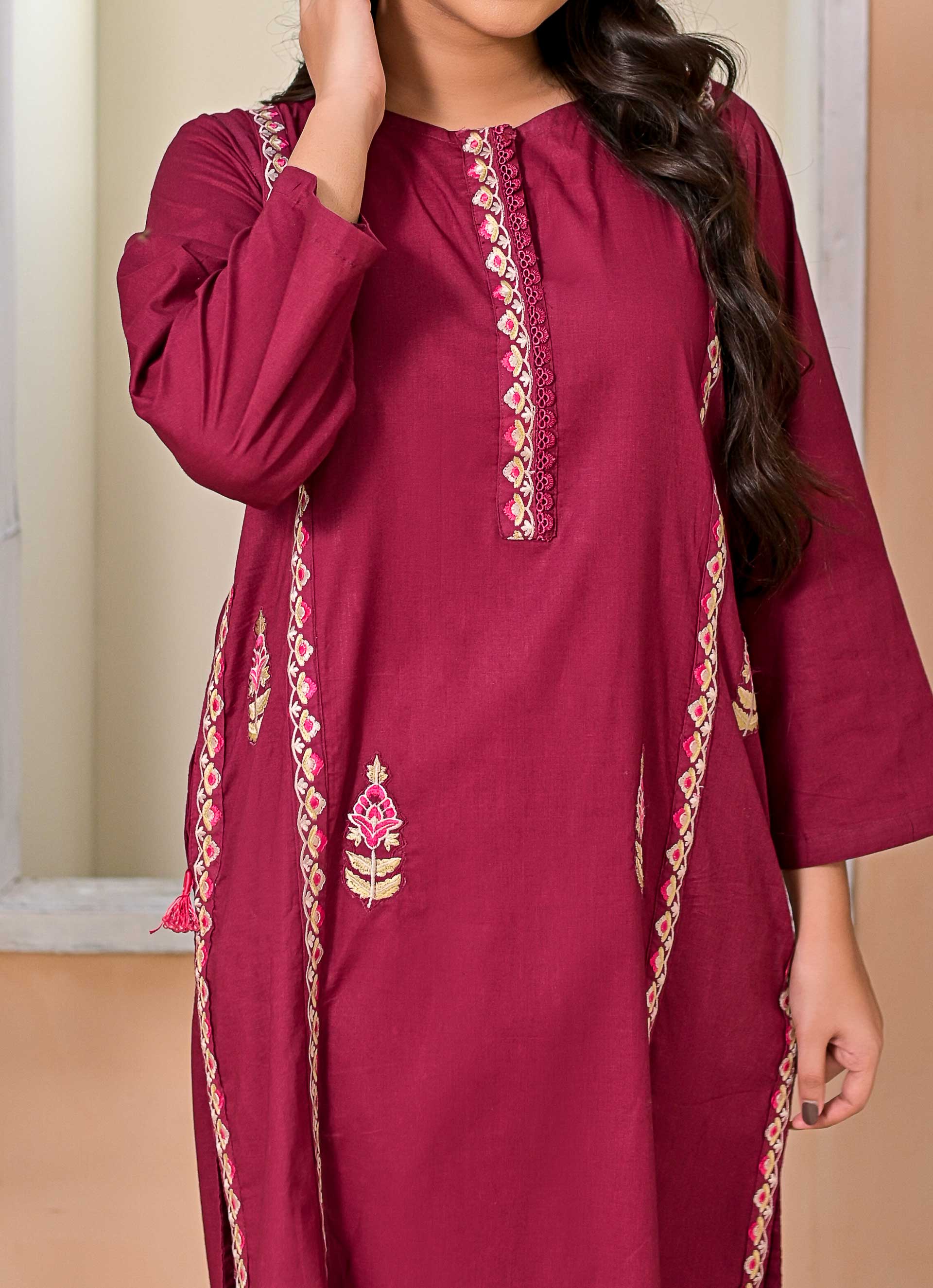 Pret Diaries Stitched Emb Shirt Collection'2024-54999A