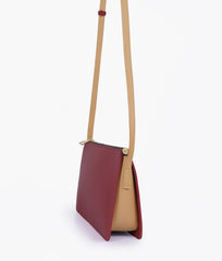 RTW Creation - Maroon and coffee flat purse