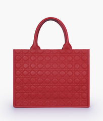 RTW Creation - Maroon box tote bag