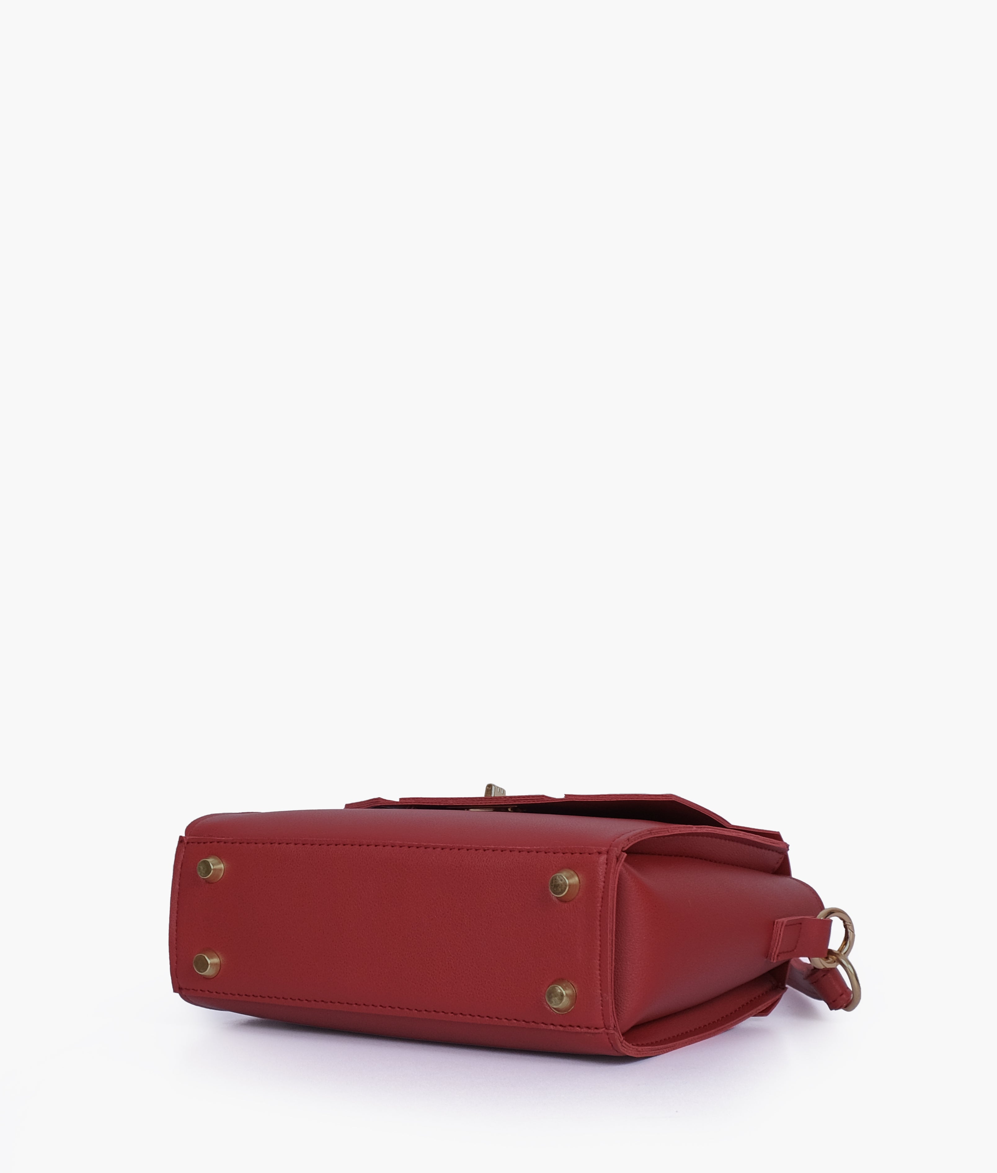 RTW Creation - Maroon compact top-handle cross-body bag