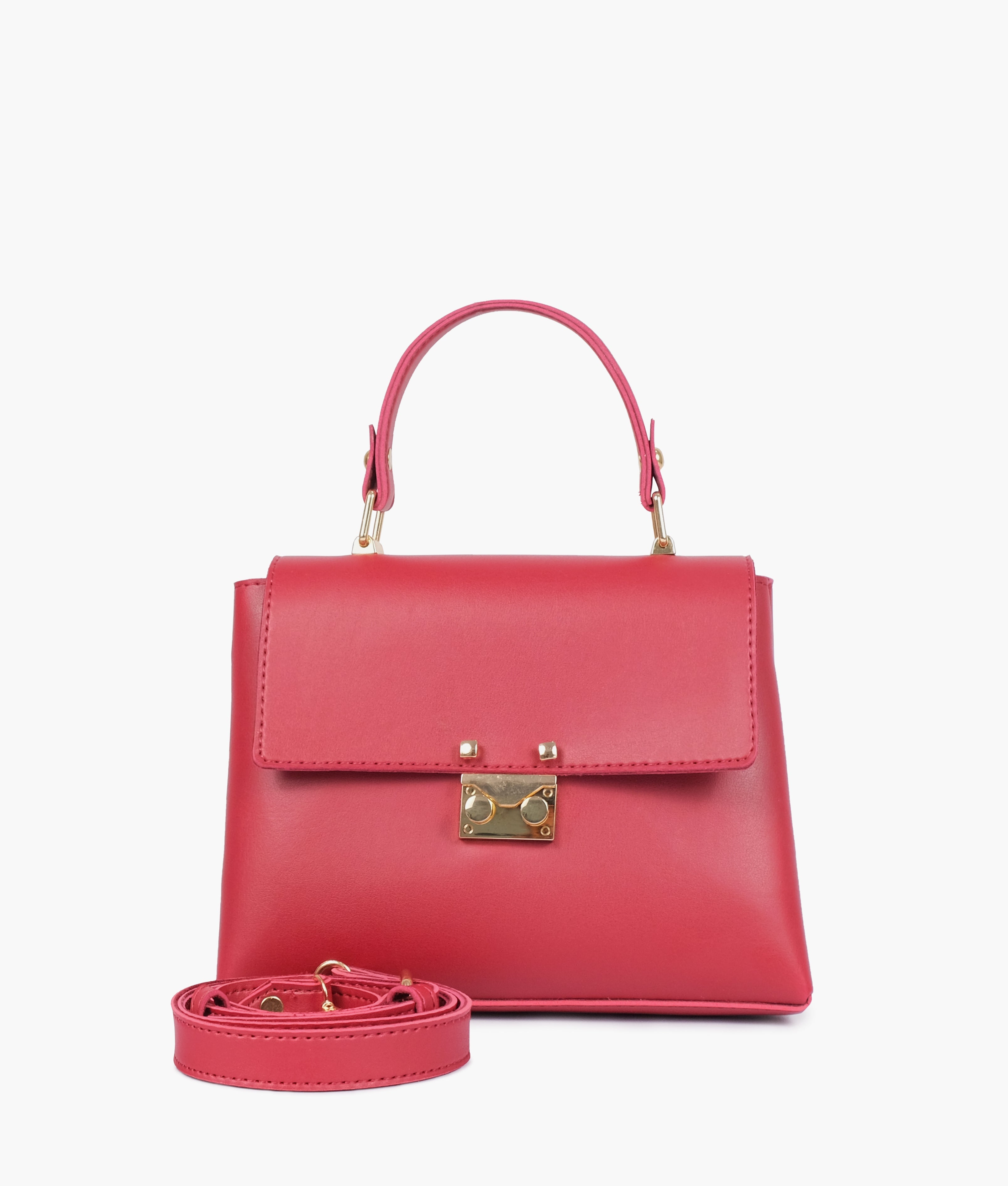RTW Creation - Maroon mini top-handle bag