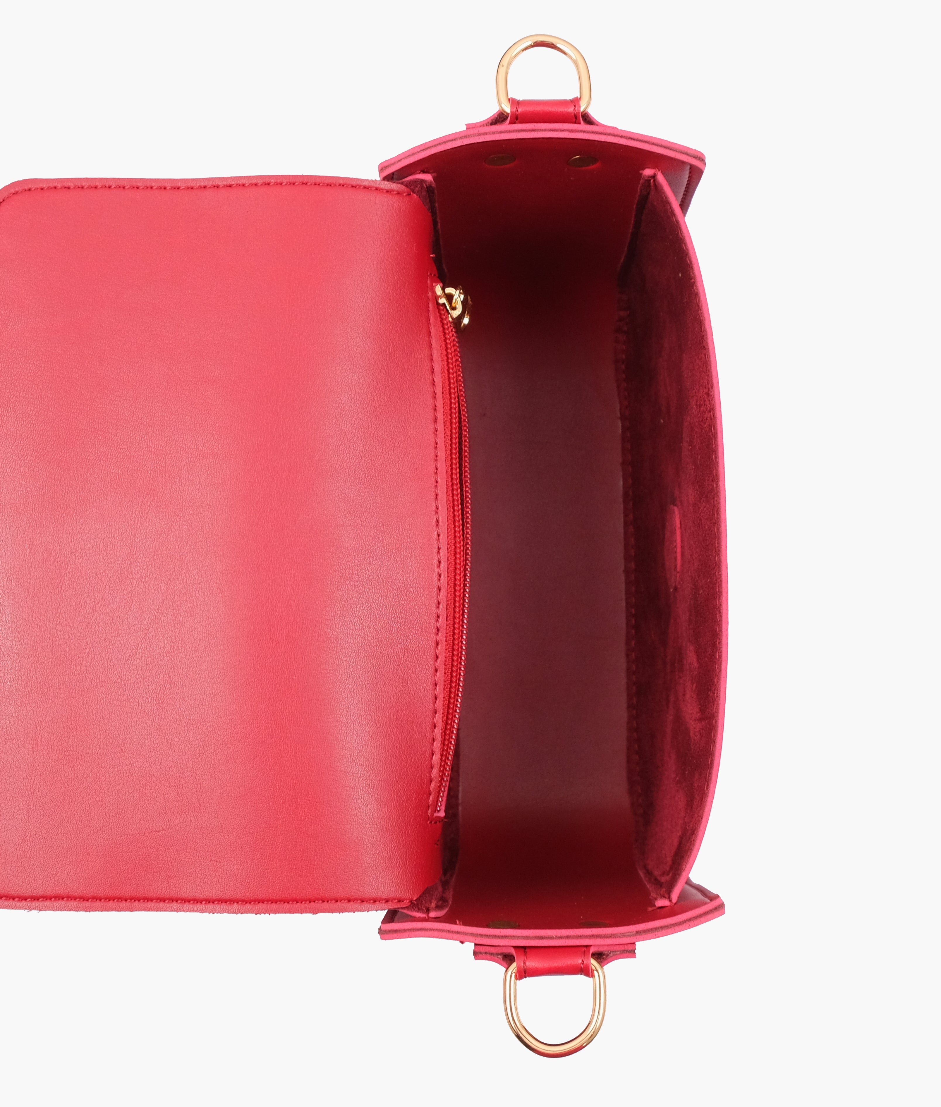 RTW Creation - Maroon saddle buckle bag