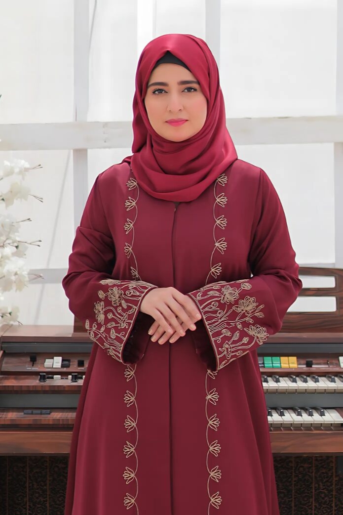TGM Abaya Collection-Deep Carmine