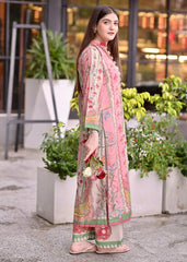 Midway Arts Stitched Co Ords Set Collection'2026-Pretty pink Long
