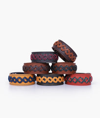 RTW Creation - Brown and black zig-zag weave strap add-on