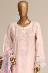 Sada Bahar Stitched 3 Piece Luxury Emb Festive Vol-07 Suit-LEL7-MK-2519-PEACH