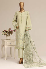 Sada Bahar Stitched 3 Piece Luxury Emb Festive Vol-07 Suit-LEL7-MK-44-PISTA