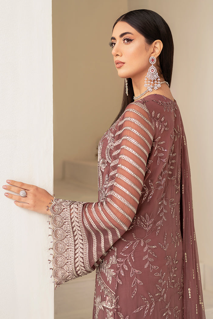 Flossie Unstitched 3 Piece Formals Executive Vol-06 Collection'2025-Monotonous Amethyst