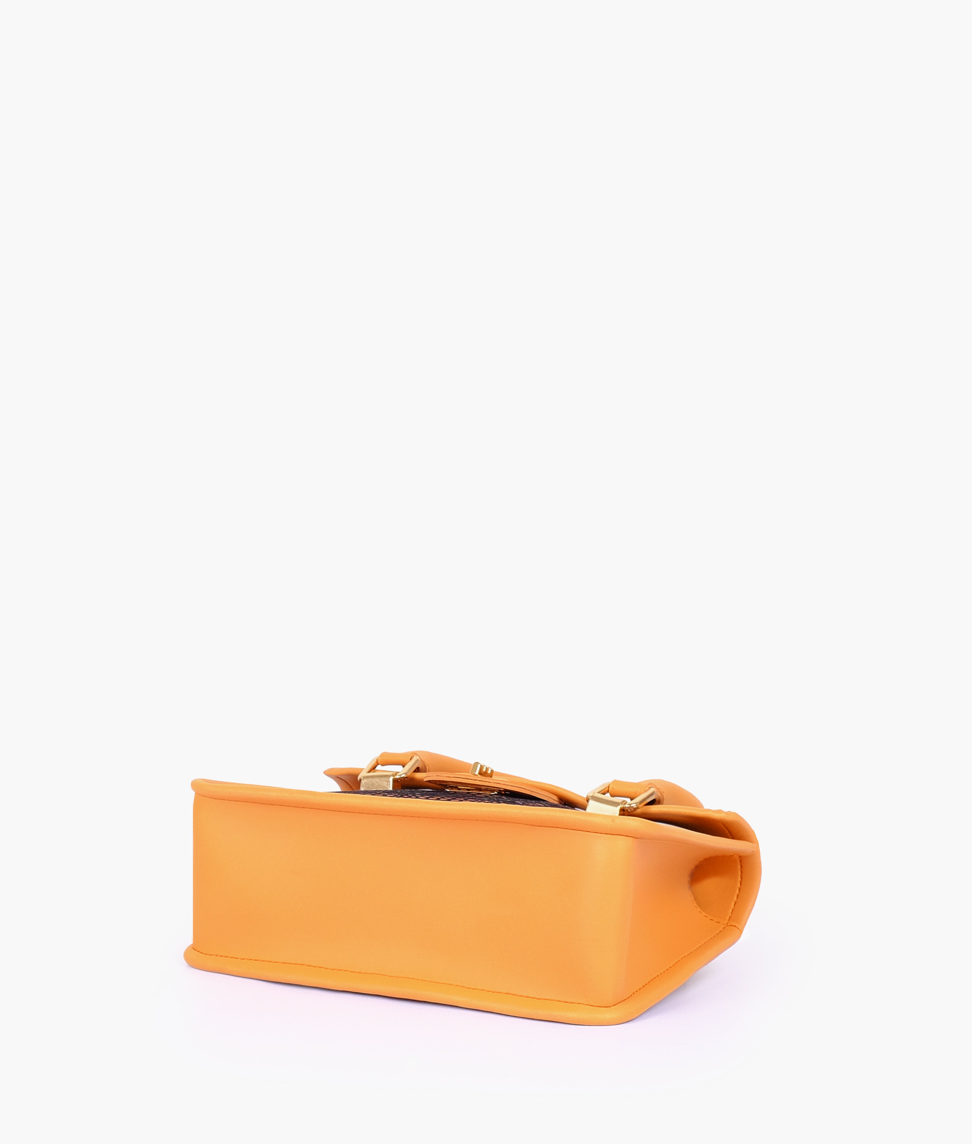 RTW Creation - Mustard patterned cross-body with flap