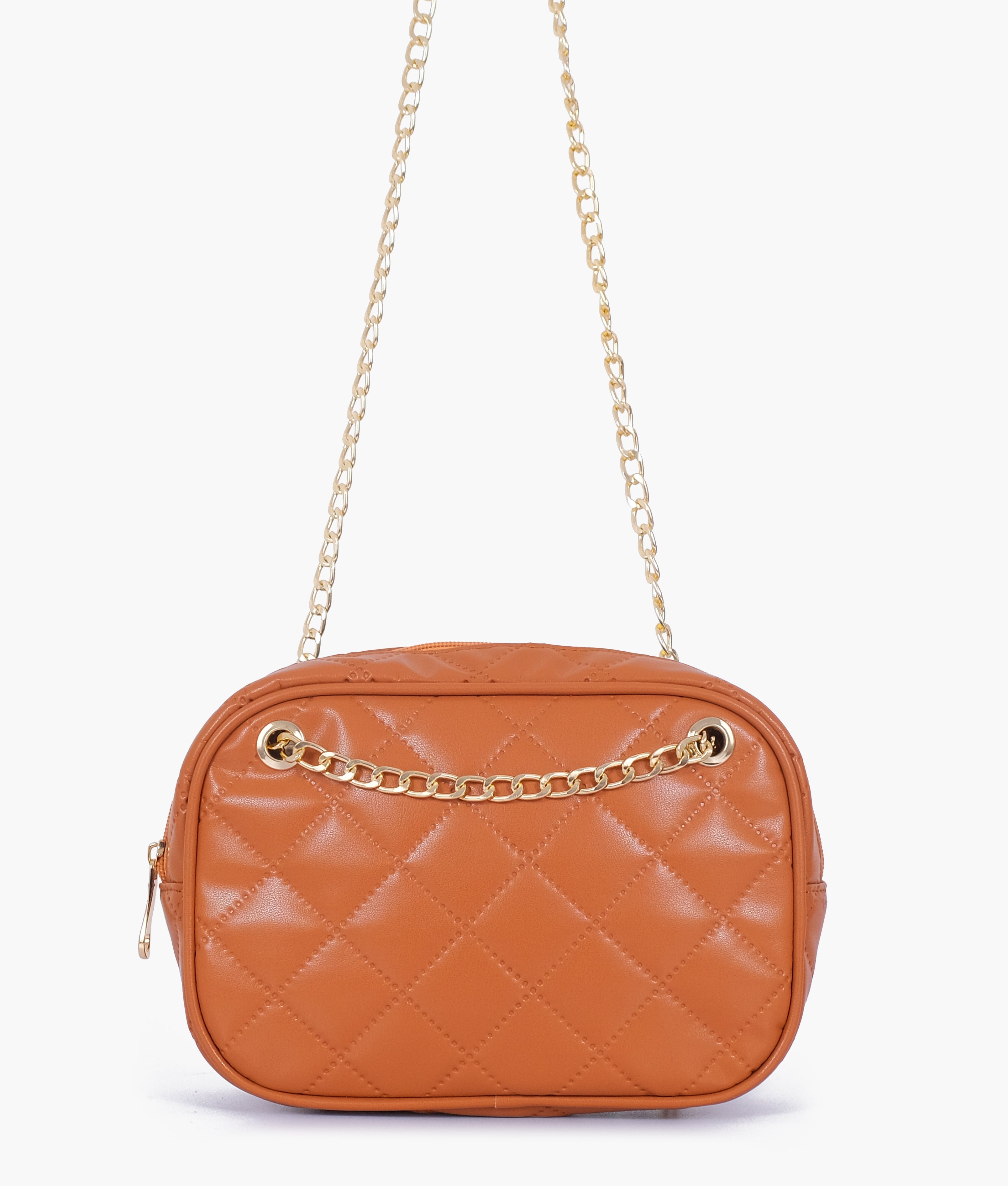 RTW Creation - Mustard quilted rectangle cross-body bag