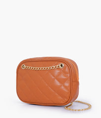 RTW Creation - Mustard quilted rectangle cross-body bag
