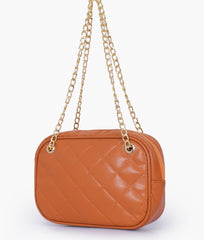 RTW Creation - Mustard quilted rectangle cross-body bag