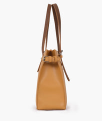 RTW Creation - Mustard satchel tote bag