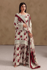 Naqsh By Ramsha Unstitched 3 Piece Emb Rawsilk Vol-02 Suit-RS-203