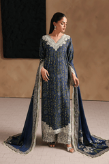 Naqsh By Ramsha Unstitched 3 Piece Emb Rawsilk Vol-02 Suit-RS-204
