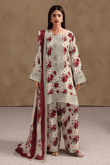 Naqsh By Ramsha Unstitched 3 Piece Emb Rawsilk Vol-02 Suit-RS-203