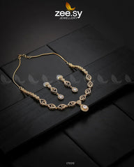 Exquisite Necklace Golden White - Zeesy Jewellery