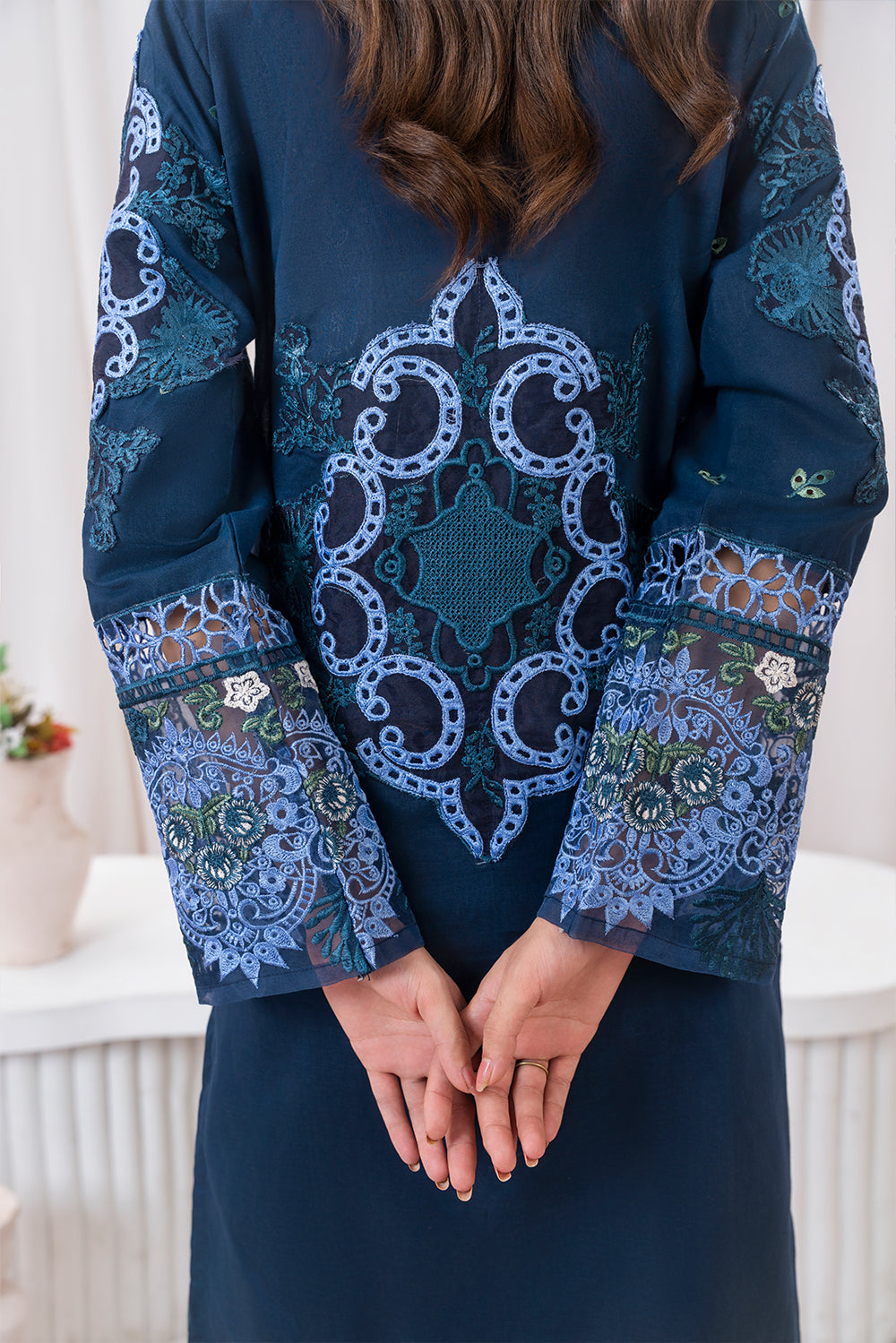 Aqs N Man Stitched 3 Piece Summer Collection'2025-Neela Saagar-AM-023