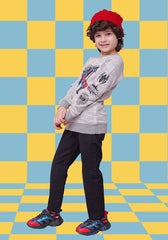 Terry Printed Sweatshirt - Wear Ochre